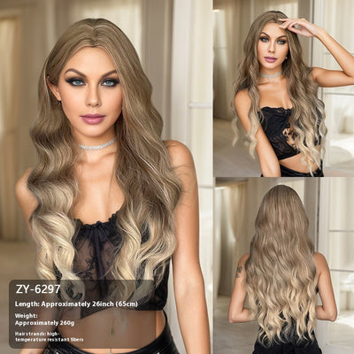Peluca Larga Efecto Cabello Natural 60cm - Línea de Cabello Realista para Presentadoras - Image 11