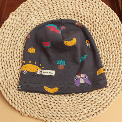 Gorro de Protección Térmica de Algodón Estampado para Bebé - Image 20