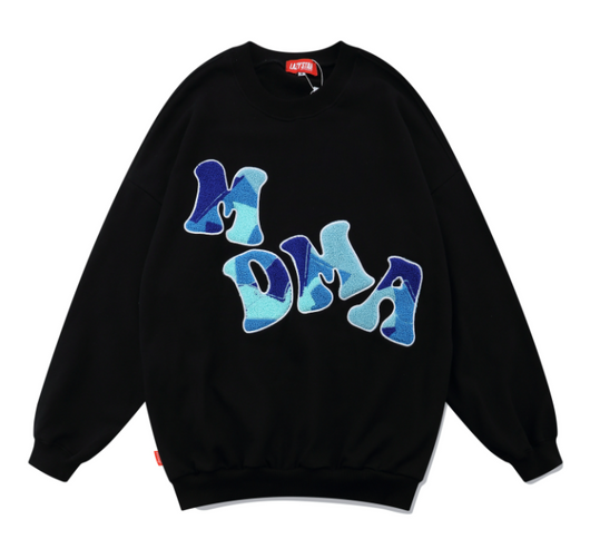 Sudadera Holgada Parejas Hip-Hop con Estampado de Letras - Image 11