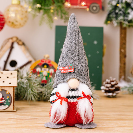 Muñeca Navideña sin Rostro con Gorro Puntiagudo - Decoración Festiva - Image 10