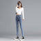 Pantalón Denim Slim Ajustado con Pie Elástico