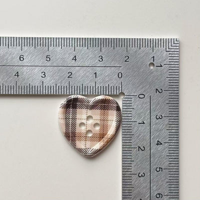 Botón Decorativo de Corazón a Cuadros - Image 15