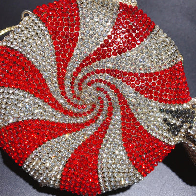 Clutch de Cristal Diamante Caramelo para Mujer - Image 4