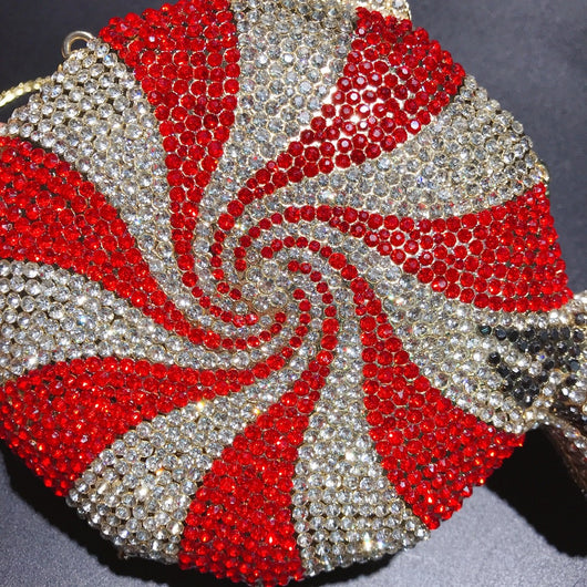 Clutch de Cristal Diamante Caramelo para Mujer - Image 4