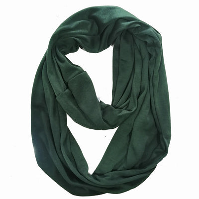 Pañuelo Funcional para Mujer con Bolsillo Cremallera y Jersey Liso - Image 28