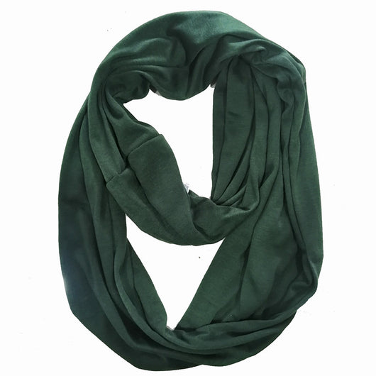 Pañuelo Funcional para Mujer con Bolsillo Cremallera y Jersey Liso - Image 28