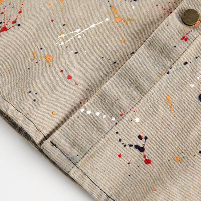 Camisa Denim Holgada con Efecto Tinta Splash - Image 24