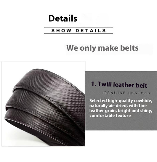 Cinturón de Cuero para Hombre con Hebilla Automática - Image 14