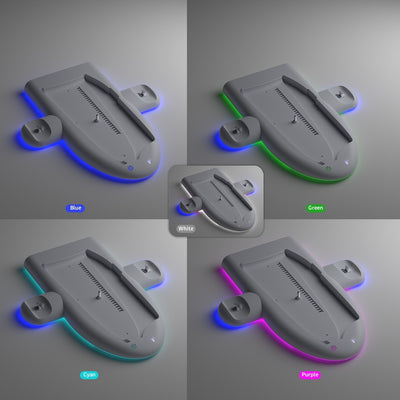 Ventilador Refrigerante Multifunción PS5 con Cargador, Soporte y Luz RGB - Image 18
