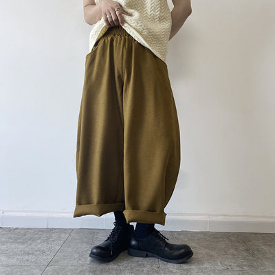 Pantalones Holgados Anchos Cropped para Hombre - Image 16