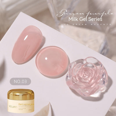 Esmalte UV Gelatina Láctea Color Sólido Efecto Hielo Verano - Image 8