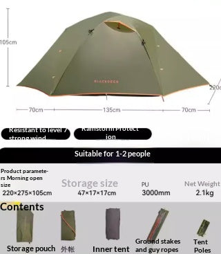 Tienda de Campaña Profesional para 2 Personas - Ligera y Resistente para Acampadas - Image 7