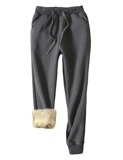 Pantalones Deportivos Cómodos Ajuste Suelto Entrenamiento Fitness Forro Polar - Image 6