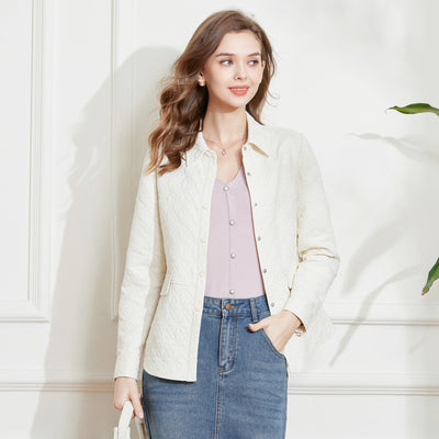 Chaqueta Acolchada de Algodón para Mujer - Diseño Minimalista - Image 4