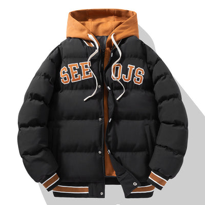 Chamarra de Invierno con Capucha de Algodón para Hombre y Joven - Image 3