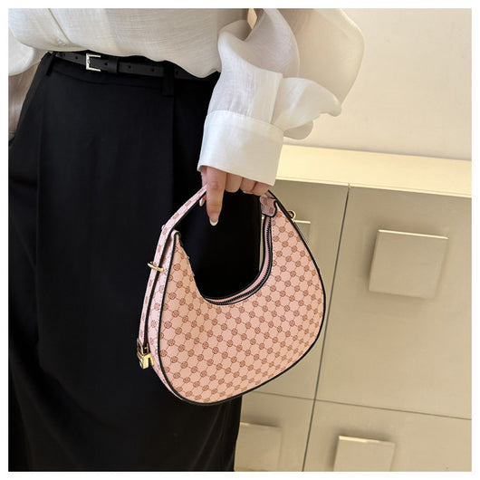 Bolso Bandolera Occidental Estilo Crescent con Estampado - Image 12