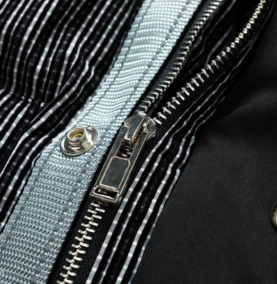 Chaqueta Acolchada Suelta a Rayas para Hombre - Image 6