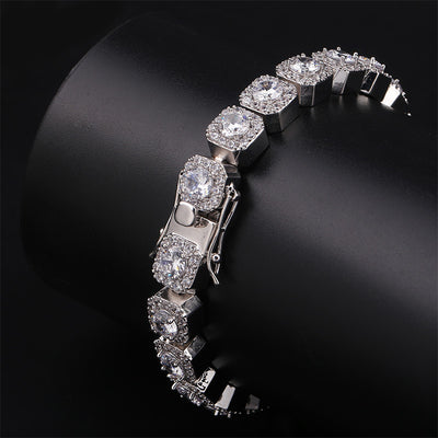 Pulsera de Flor de Ciruela con Zircón Redondo para Hombre - Image 5
