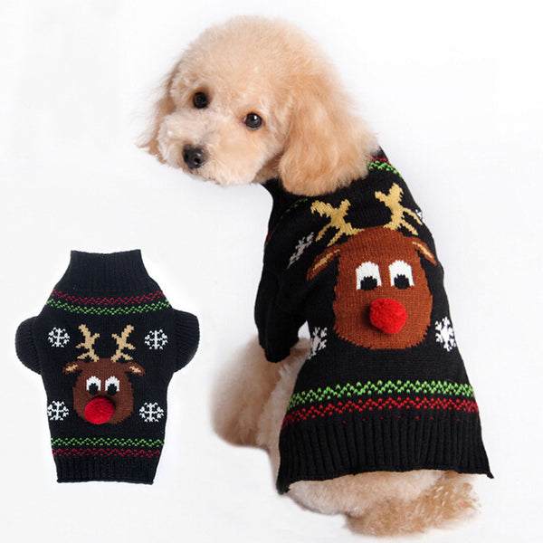Suéter Navideño para Mascotas - Abrigo Cálido para Invierno