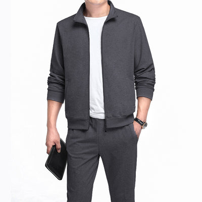 Conjunto Deportivo de 2 Piezas Talla Grande - Cardigan Casual Primavera Otoño - Image 6