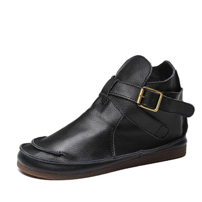Botas Martin de Cuero Literario Retro para Mujer - Image 11