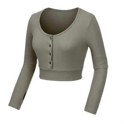 Playera Deportiva de Manga Larga para Mujer - Yoga y Running - Image 4