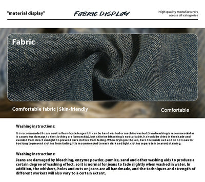 Jeans Vintage Holgados con Micro Acampanada para Hombre - Image 11