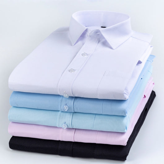 Camisa Ejecutiva a Rayas para Hombre - Manga Larga Primavera Otoño