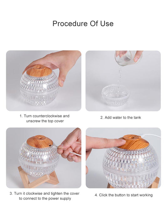 Humidificador Esfera de Cristal RGB con Luz LED Silencioso - Image 4