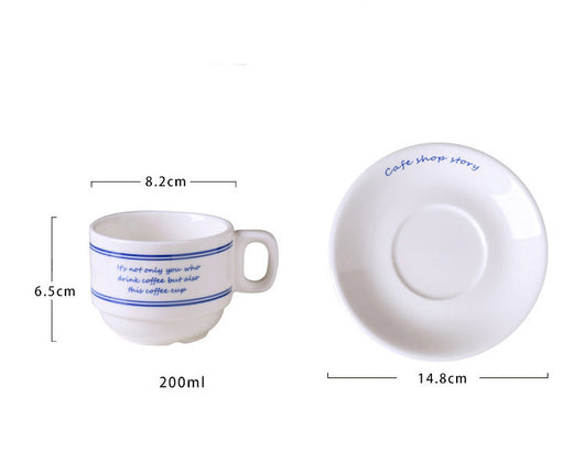 Taza Cerámica Retro para Café con Diseño de Flor Tirador de Leche - Image 6