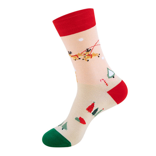 Medias Navideñas con Diseño de Papá Noel y Muñeco de Nieve - Image 3