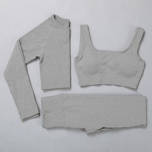 Conjunto Deportivo Yoga Jacquard Elástico Premium - Image 11