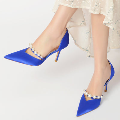Zapatos de Tacón Cuadrado con Punta Afilada y Cristales Brillantes - Image 61