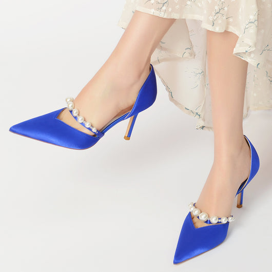 Zapatos de Tacón Cuadrado con Punta Afilada y Cristales Brillantes - Image 61