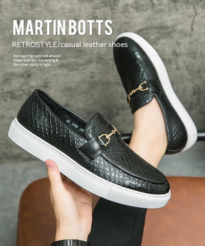 Mocasines de Cuero Británico con Hebilla Doble - Zapatos Ejecutivos Versátiles - Image 20