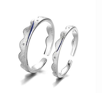 Anillo de Compromiso para Parejas en Plata - Image 5