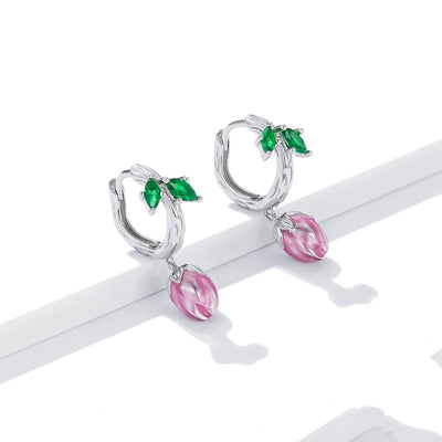 Conjunto de Collar y Aretes Flor Botánica - Image 6