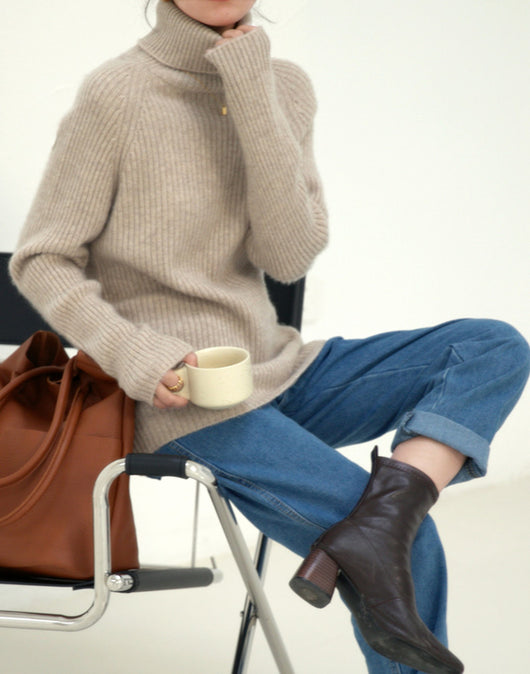 Suéter de Lana Holgado para Mujer Talla Grande - Otoño - Image 6
