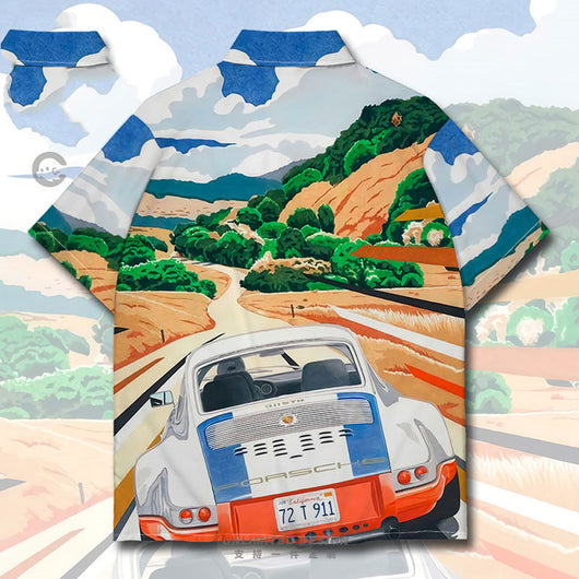 Playera Artística Libertad Salvaje - Diseño Coche en Campo de Trigo - Image 9