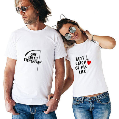 Playera Unisex con Estampado de Letras y Patrón Love