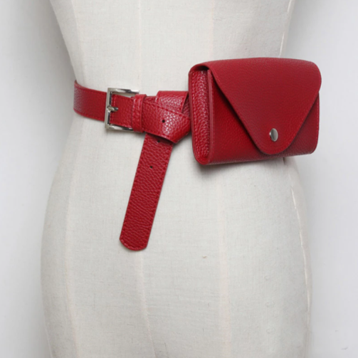 Bolsa de Cintura para Móvil con Patrón de Litchi