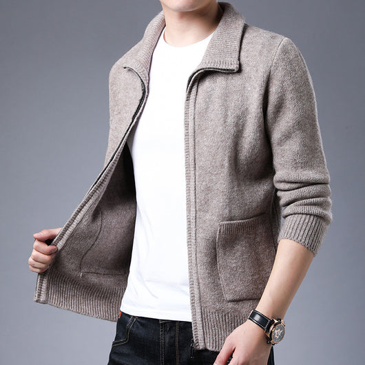 Chaqueta Casual de Alpaca con Cierre y Solapa - Tejido Polar Premium - Image 3