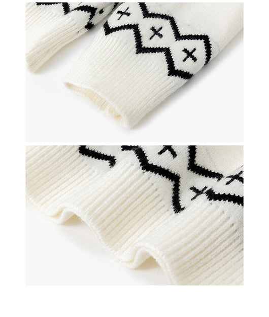 Suéter Tejido para Hombre con Diseño Navideño de Copos de Nieve - Image 13
