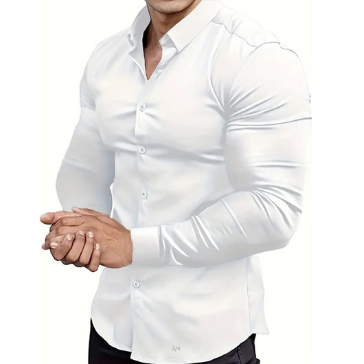 Polo Ejecutivo sin Planchado - Diseño Liso y Versátil - Image 17