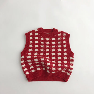 Conjunto de Suéter Tejido Coreano para Niños - Otoño e Invierno - Image 6