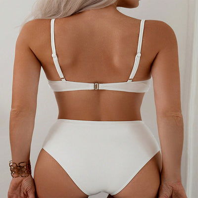 Traje de Baño Bikini Cintura Alta con Refuerzo de Acero para Mujer - Image 4