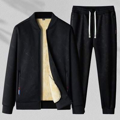 Conjunto Deportivo Casual de Dos Piezas con Cuello Alzado para Hombre - Image 10