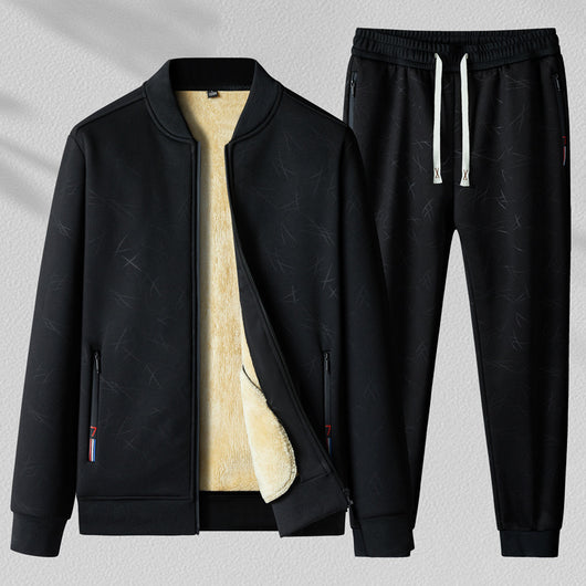 Conjunto Deportivo Casual de Dos Piezas con Cuello Alzado para Hombre - Image 10