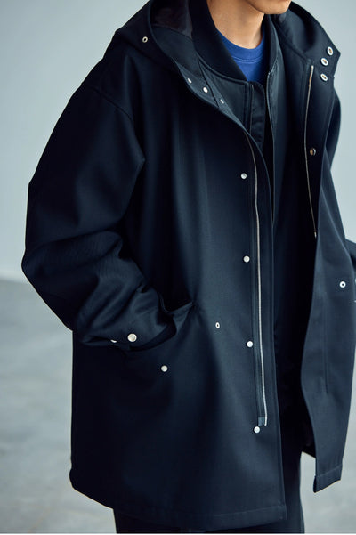 Chaqueta Impermeable con Capucha Estilo Fishtail para Hombre - Image 9
