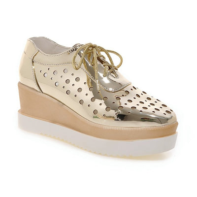 Zapatos Plataforma con Ojetes de Cordones - Image 3